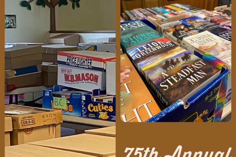 Book Sale Set Up