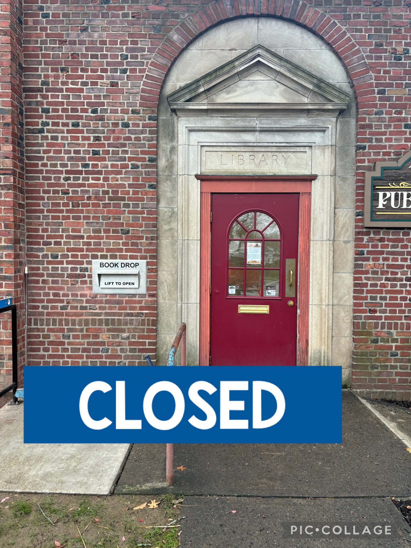 Library Closed Wednesday